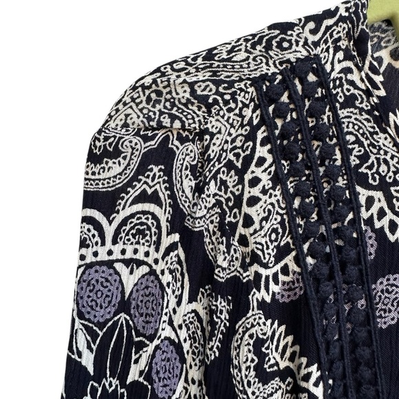 Altard State Boho Tunic Dress Sz S Navy Blue 
Spring Floral Flowy Hippie Mini - Picture 8 of 16